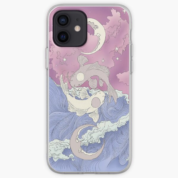 Tui and La, Moon and Ocean Spirits Art Nouveau iPhone Soft Case