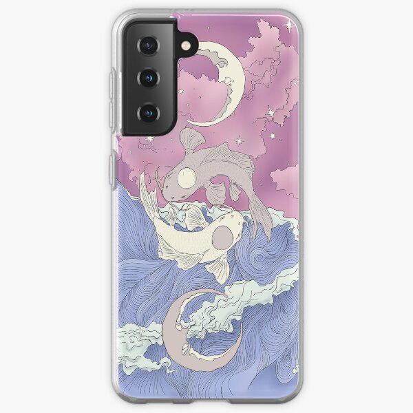 Tui and La, Moon and Ocean Spirits Art Nouveau Samsung Galaxy Soft Case