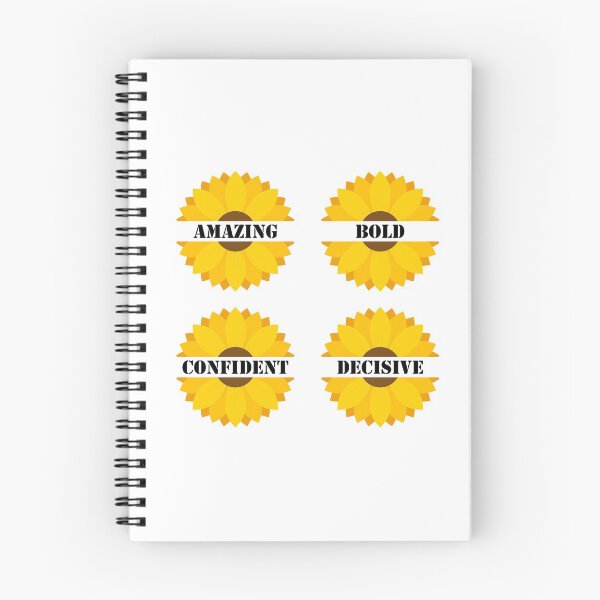 Item preview, Sunflower ABCD Positive Words designed and sold by Bliss Find And Design.