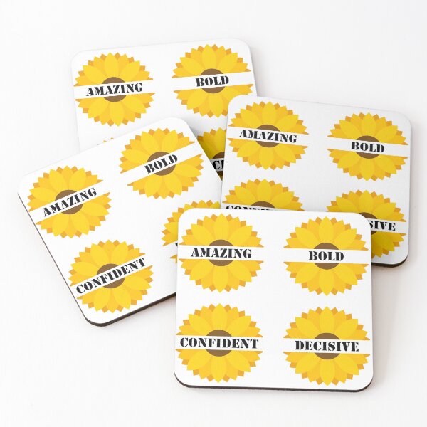 Item preview, Sunflower ABCD Positive Words designed and sold by Bliss Find And Design.
