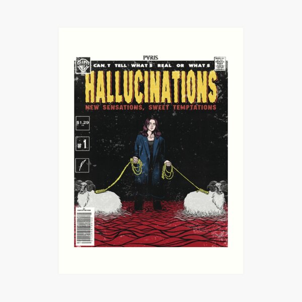 Hallucinations comic cover // PVRIS Lámina artística