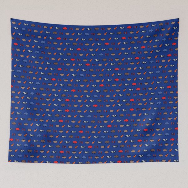 Item preview, Buffalo Superfan Pattern - Dark Blue designed and sold by ShawnGworekIllo.