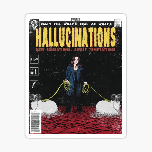 Hallucinations comic cover // PVRIS Sticker