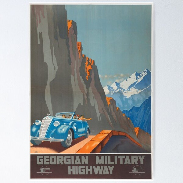 Item preview, Georgian Military Highway Tourism Poster designed and sold by propagate.
