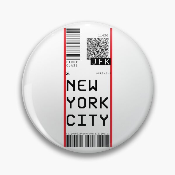 Item preview, New York City Airport Ticket designed and sold by Jessica Arling.
