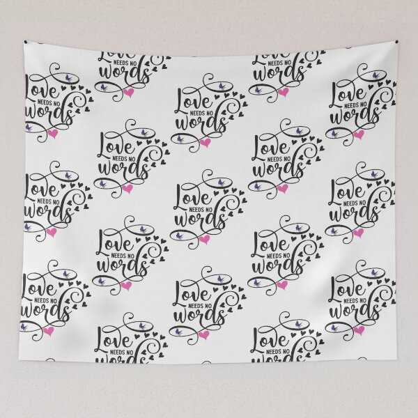 Item preview, LOVE NEEDS NO WORDS T-SHIRT designed and sold by Yamlila41.
