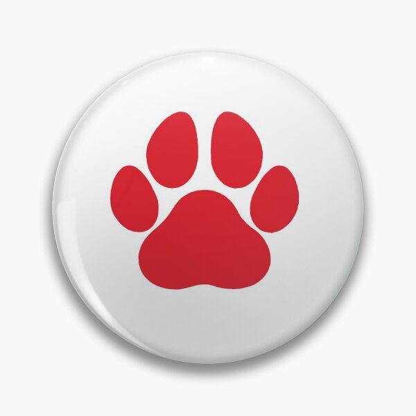 Item preview, red pawprint designed and sold by Meri Kessler.