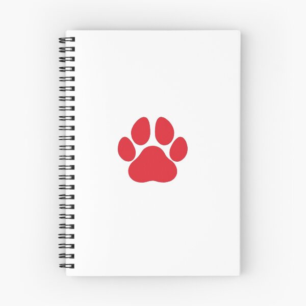 Item preview, red pawprint designed and sold by Meri Kessler.