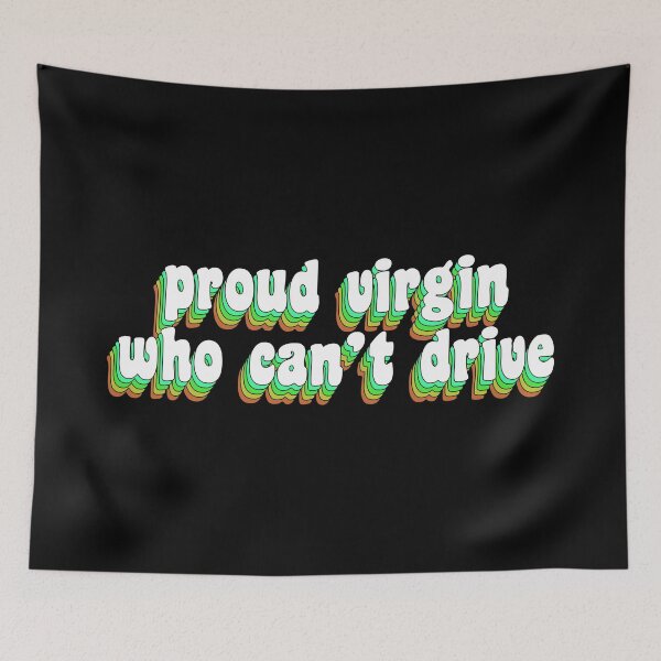 Item preview, proud virgin who can't drive designed and sold by TikTokTalk.