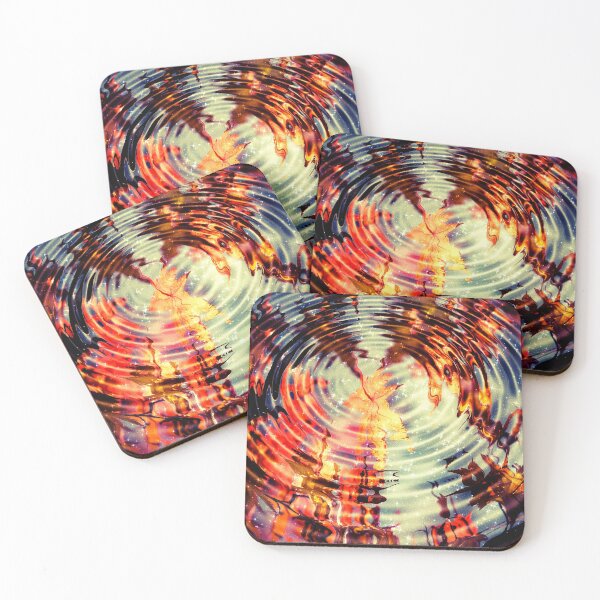 Item preview, Autumn Leaves Reflexion on water Autumn Fall Pattern Nature Drops Halo designed and sold by Jolly-Yosei.