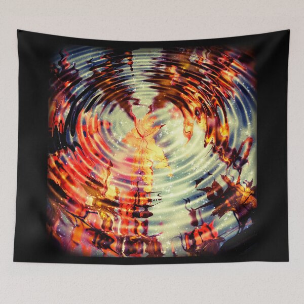 Item preview, Autumn Leaves Reflexion on water Autumn Fall Pattern Nature Drops Halo designed and sold by Jolly-Yosei.