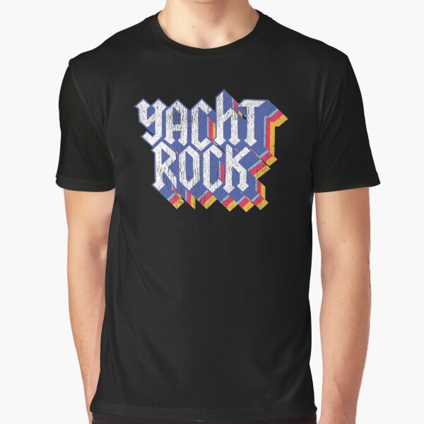 Psychedelic Fade Yacht Rock Party Boat Drinking print Graphic T-Shirt