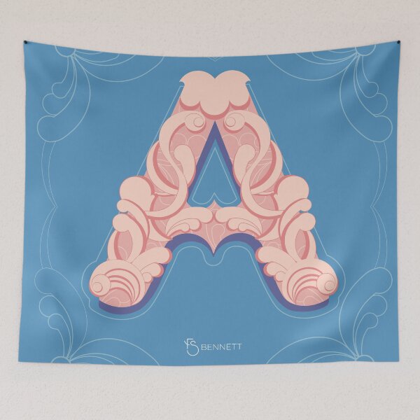 Item preview, Fancy Letter A art designed and sold by FSBennett.