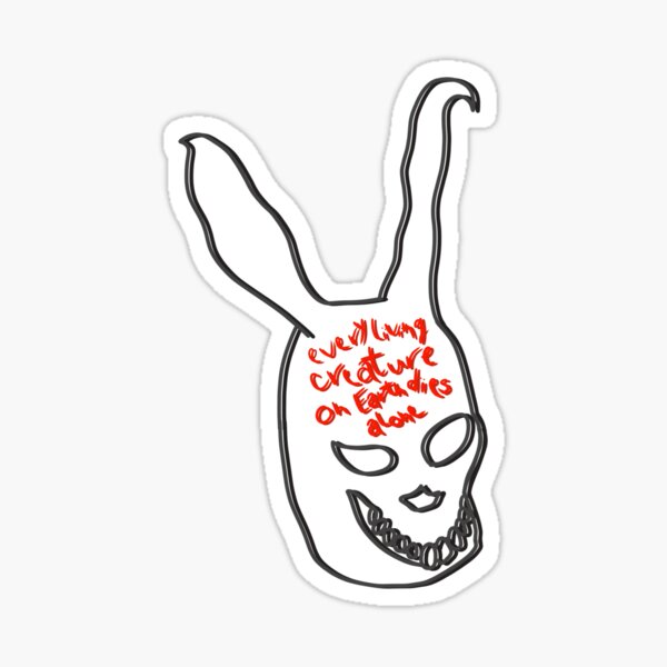 "Frank the Rabbit Donnie Darko" Sticker for Sale by thefortmadhenry