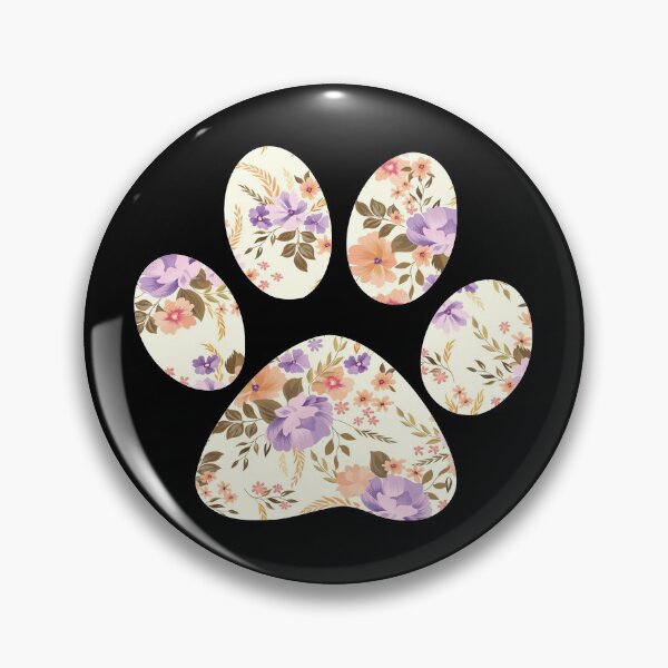 Item preview,  Floral Paw Print  designed and sold by Esmilna Castillo.