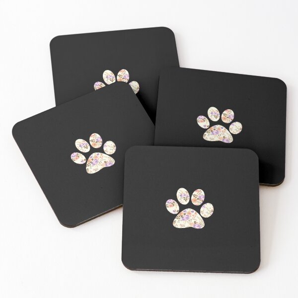 Item preview,  Floral Paw Print  designed and sold by Esmilna Castillo.