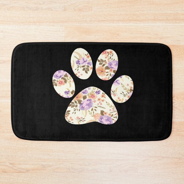 Item preview,  Floral Paw Print  designed and sold by Esmilna Castillo.