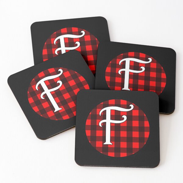 Artikelvorschau, Der Buchstabe "F" Buffalo Plaid Circle Monogram entworfen und verkauft von Bumblefuzzies.