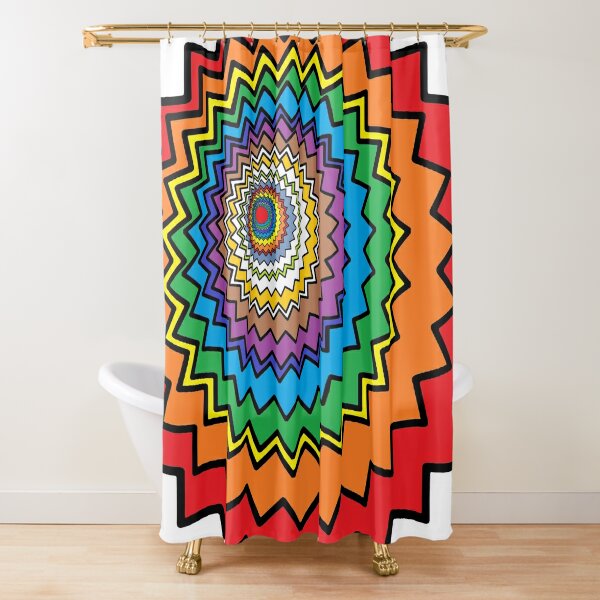 Multicolor Star Shower Curtain