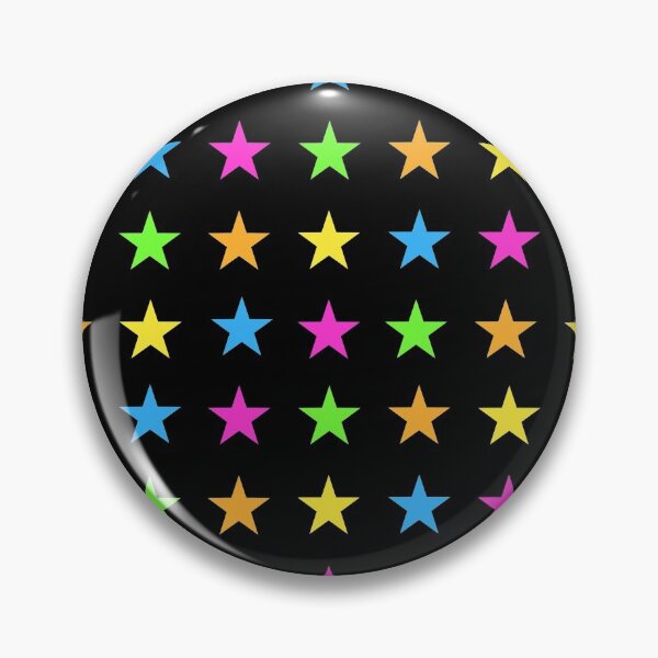 Item preview, Bright Neon Stars Pattern  designed and sold by Funful.