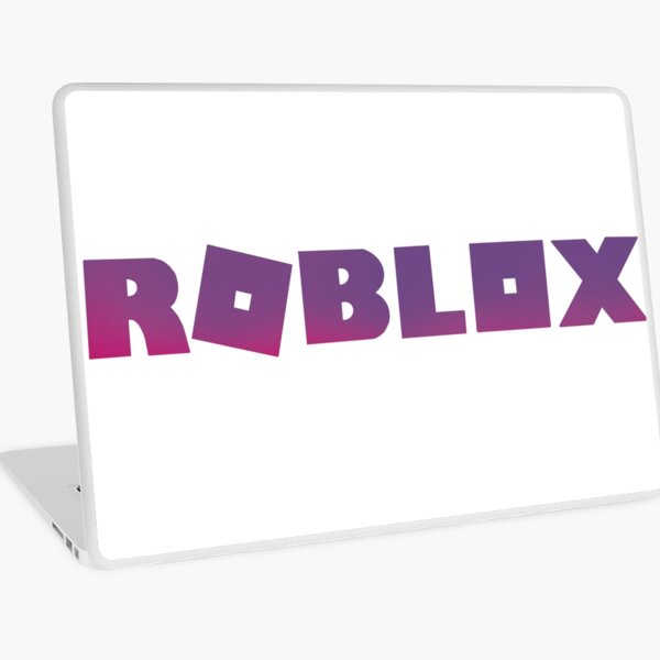 Purple Roblox Logo Laptop Skin By Eneville1015 Redbubble - purple shell roblox