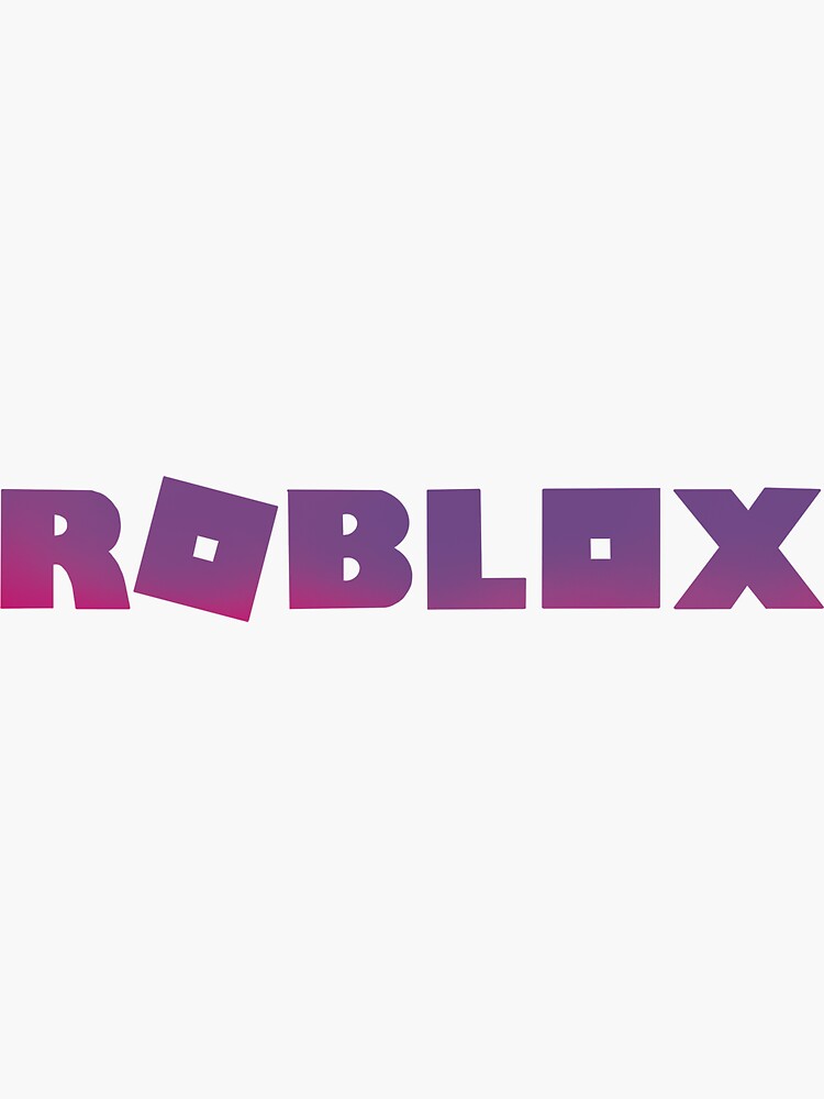 "Purple Roblox Logo" Sticker by eneville1015 | Redbubble