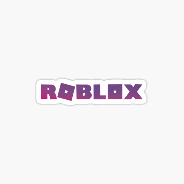 Purple Roblox Logo Sticker By Eneville1015 Redbubble - icons aesthetic icons light blue roblox logo
