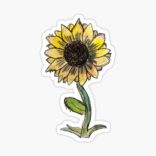 Item preview, Watercolor Sunflower designed and sold by rockyodome.