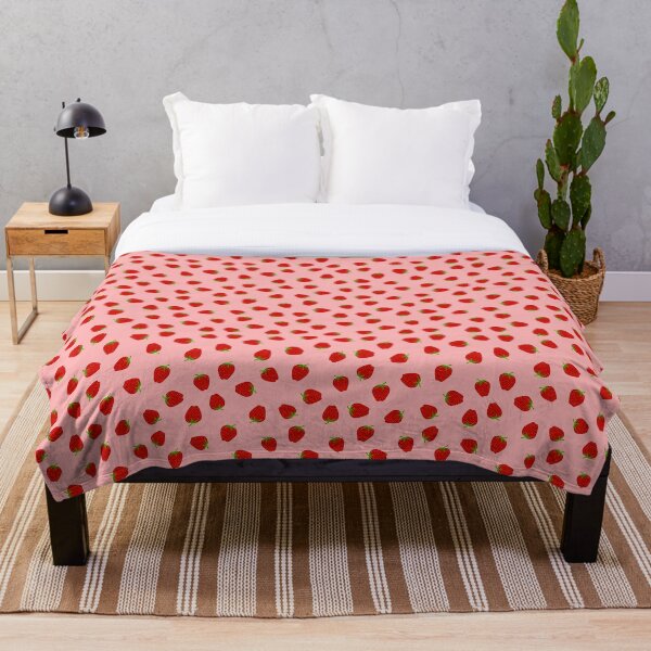 Aperçu de l'œuvre Red Strawberries Pattern créée et vendue par RootSquare.
