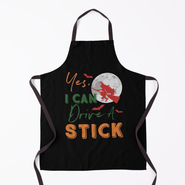Item preview, Yes I Can Drive A Stick Funny Halloween Witch Broom designed and sold by tronictees.