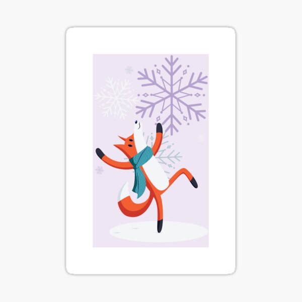 Snow Fox Sticker