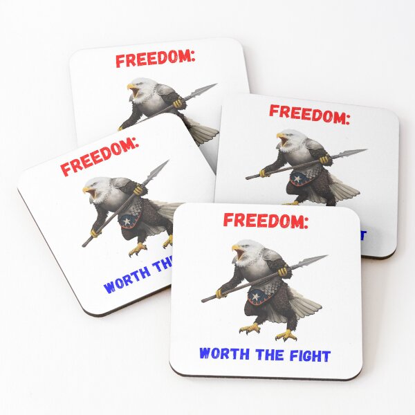 Item preview, Freedom - Worth the Fight designed and sold by Mystik-Media.