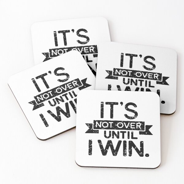 Item preview, It's Not Over Until I Win Hustle graphic designed and sold by tronictees.