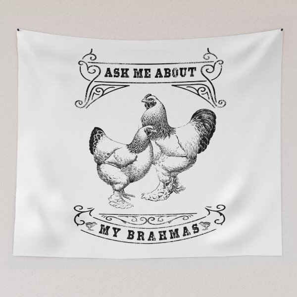 Item preview, Ask Me About My Brahmas Chicken Illustration  designed and sold by smnessen.