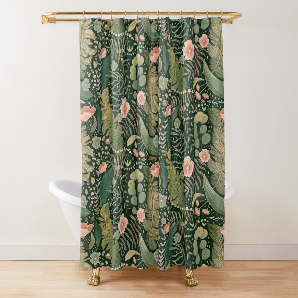 Deep Jungle Shower Curtain
