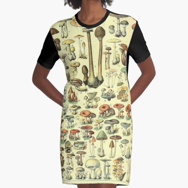 Adolphe Millot Champignon B Vestido camiseta