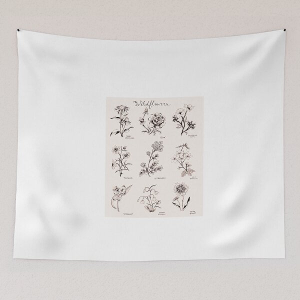Item preview, Wildflower print (sepia)  designed and sold by designsbydom.