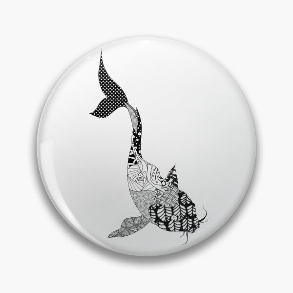 Item preview, Zentangle Koi designed and sold by the-bone-weaver.