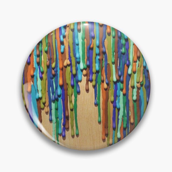Item preview, Earth Tones Melted Crayon Art designed and sold by anxiousdino.