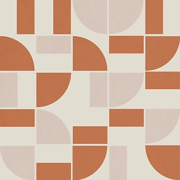 Artwork thumbnail, Geometric Abstract Pattern - Terracotta by aMano-mapping