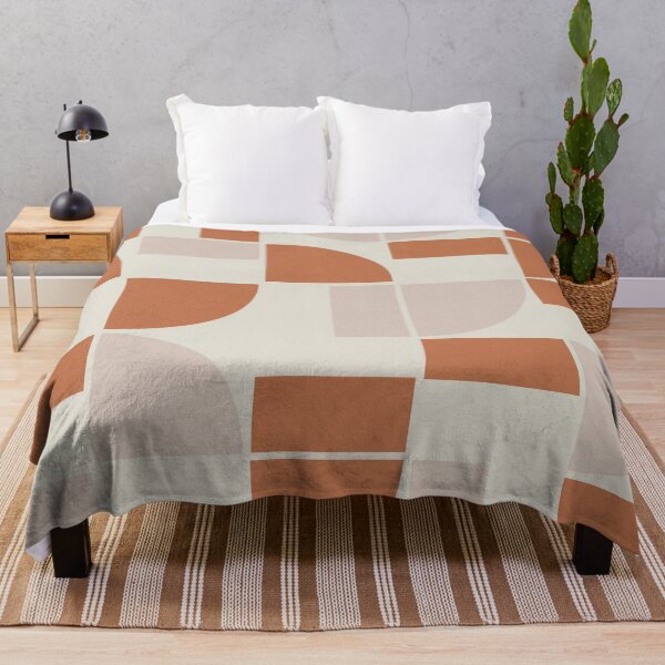 Item preview, Geometric Abstract Pattern - Terracotta designed and sold by aMano-mapping.