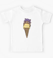 Dirty Ice Cream Cats Kids Tee