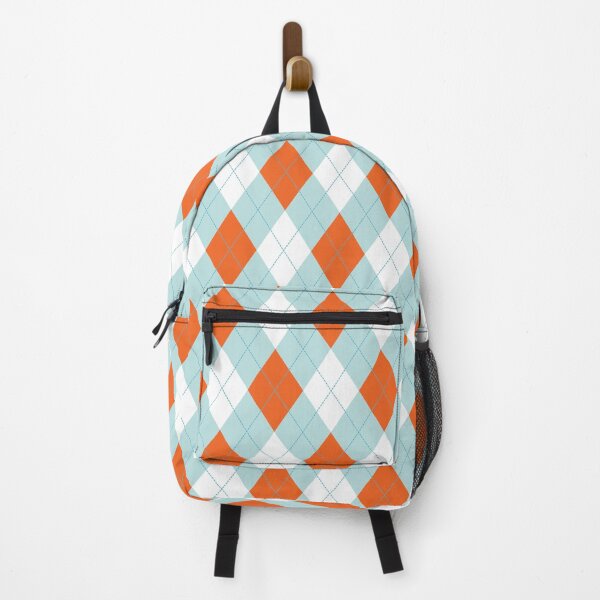 Item preview, Argyle suave color aguamarina y coral naranja designed and sold by Artefficient.