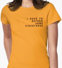 American Psycho - I Have To Return Some Videotapes Women's Fitted T-Shirt