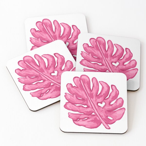Item preview, Pink Monstera Leaf designed and sold by saintsighted.