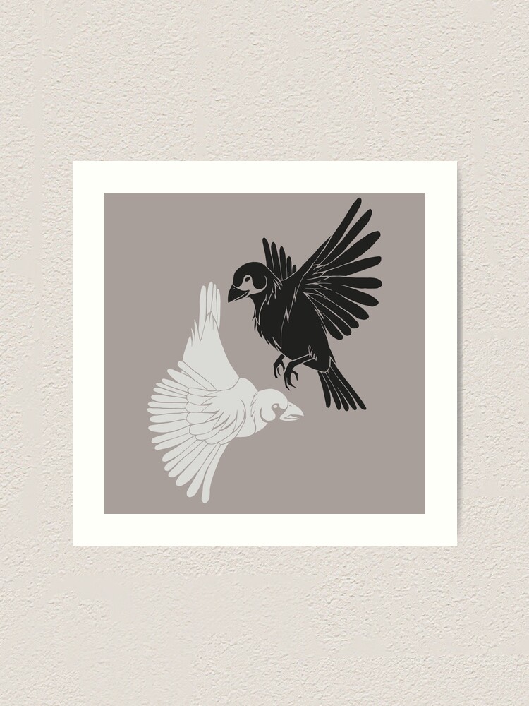 Yin Yang Birds | Art Print