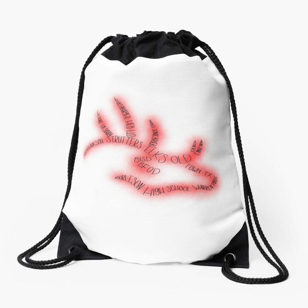 "Burleson High School Elk Logo" Drawstring Bag by kendall4mission
