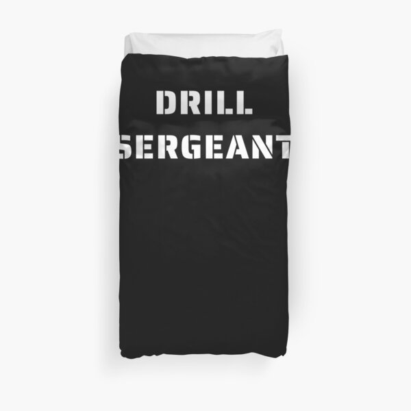 Drill Duvet Covers Redbubble - drill sergeant song roblox