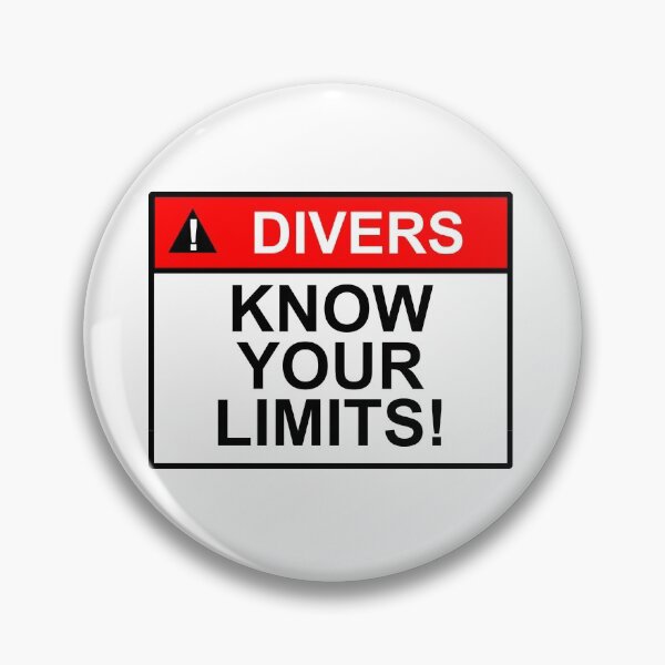 Item preview, Fun,  Divers Know Your Limits! Sign Design designed and sold by SumoShark.