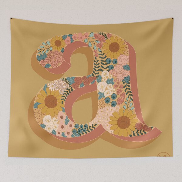 Item preview, Floral Alphabet Series "A"  designed and sold by valentinavegasi.